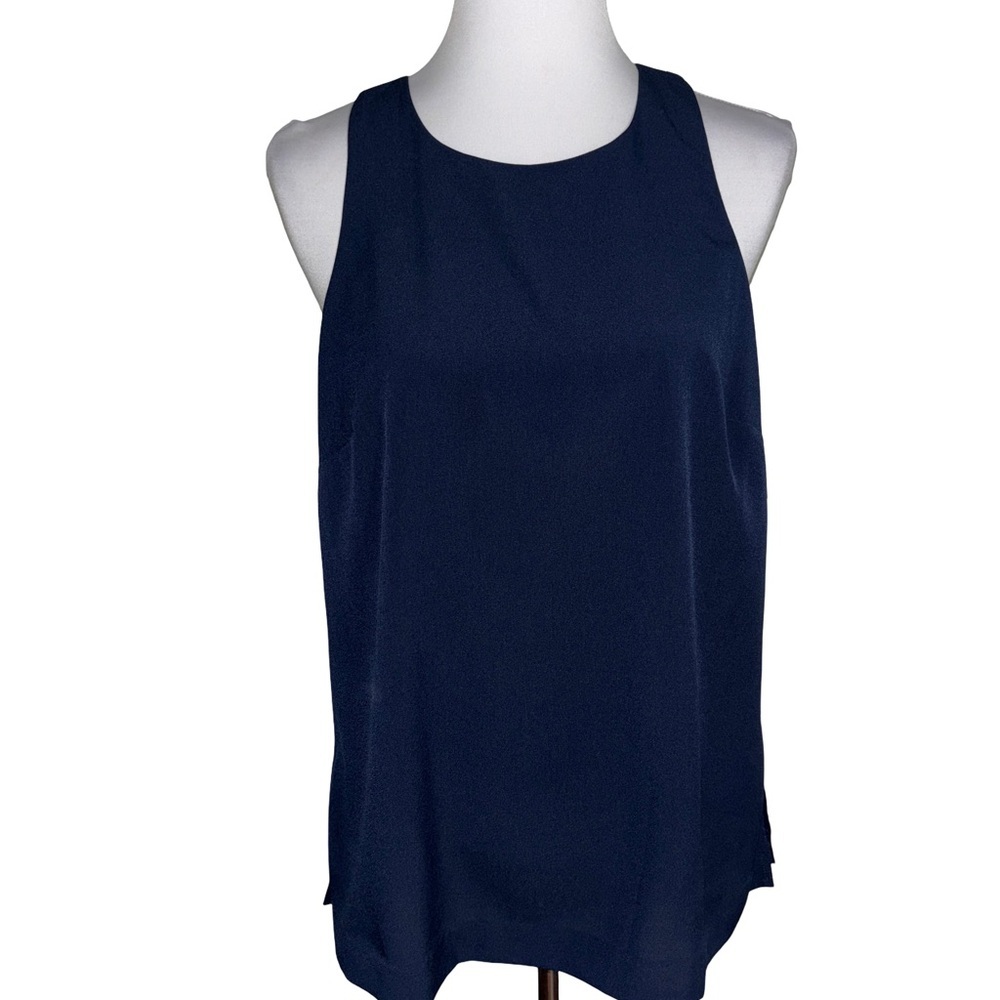 Banana Republic Dark Blue Sleeveless Blouse